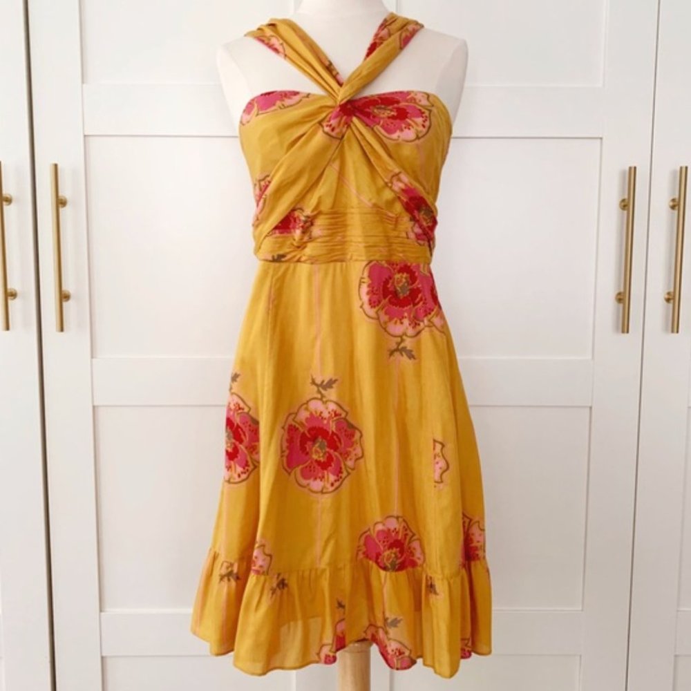COPY - NWOT Free People Yellow Floral Summer Dress
